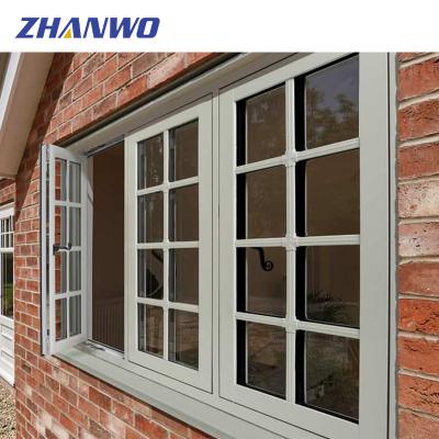 China Waterproof + Easy Sound Insulation For Open Thermal Break Aluminum Alloy Double Casement Window for sale