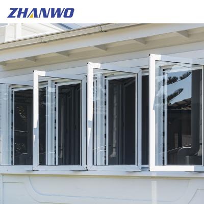 China Waterproof + Sound Insulation Curtains Window Glass Curtains Aluminum Clear Glass Window For Home for sale