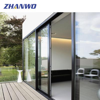 China Waterproof Vacuum Glass Four Sliding Sliding Door For Living Room for sale