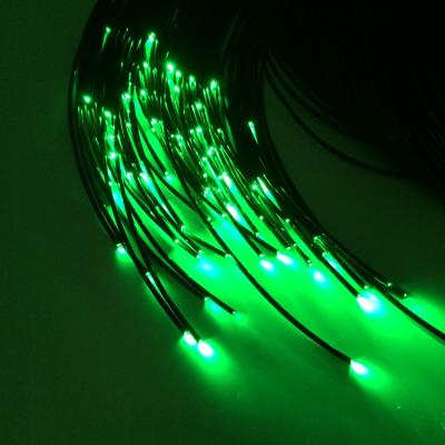 China Aluminum Alloy 1.0/2.2mm End Glow Fiber Optic Lighting Cable for sale