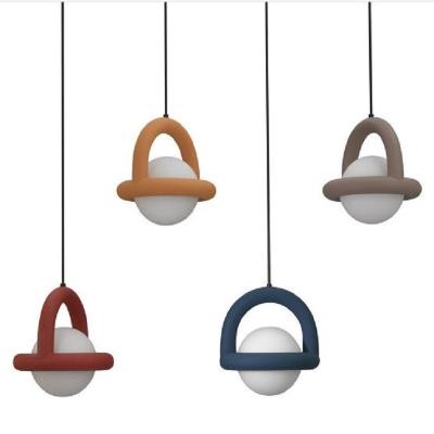 China Nordic Modern Art Long Line Spherical Pendant Lamp for sale