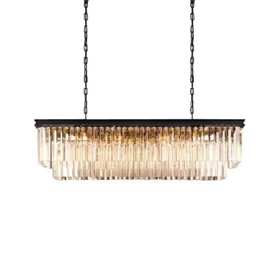 China Lobby postmodern luxury crystal chandelier hotel crystal chandelier lighting American postmodern luxury large gold decoration lamp for sale