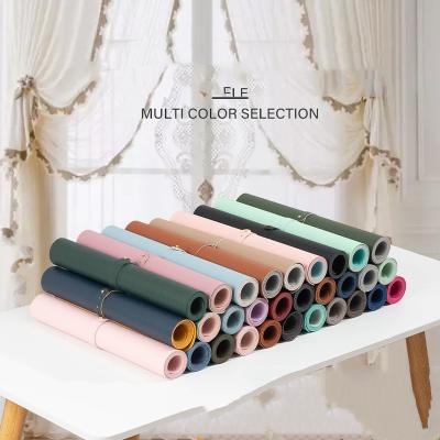 China Premium Notebook Mat Large Desk Blotter Leatherette Mouse Protector Laptop Notebook Mat Dual Use PU Desk Pad for sale