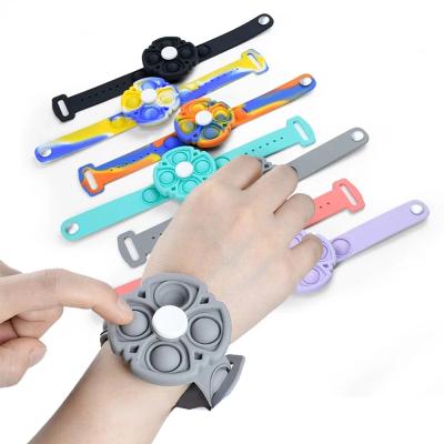 China hot new autism anti stress kids push bubble p sound fidgety person toy link dye watch band V2021.10.26a for sale