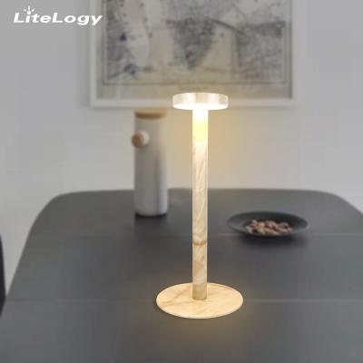 China Modern Wholesale Modern Marble Bed Side Wireless Nordic Table Lamps for sale