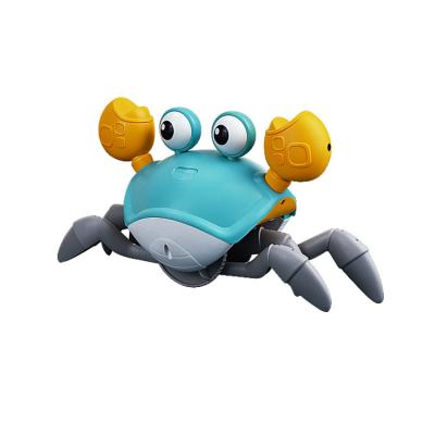 China ABS Interactive Light Music USB Charging Electric Induction Escape Crab Toys For Children for sale