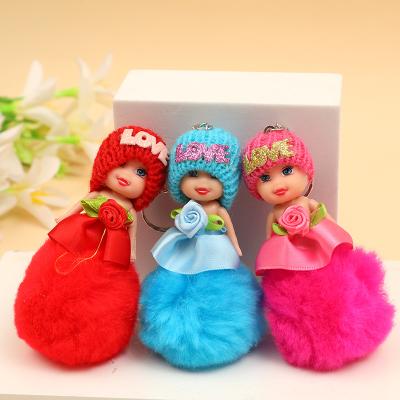 China Soft Cute Toy 2 Key Chain Toy LOVE Hat Wedding Gift Backpack Pendant Doll for sale