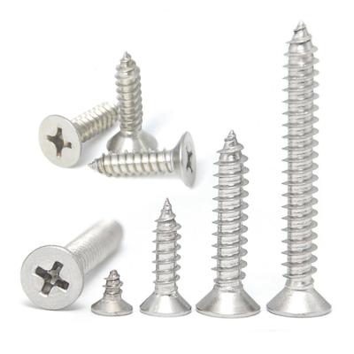 China A2 A4 Stainless Steel SS304 SS316 316L Pan Head Flat Head Cross Recessed Tapping Screw for sale