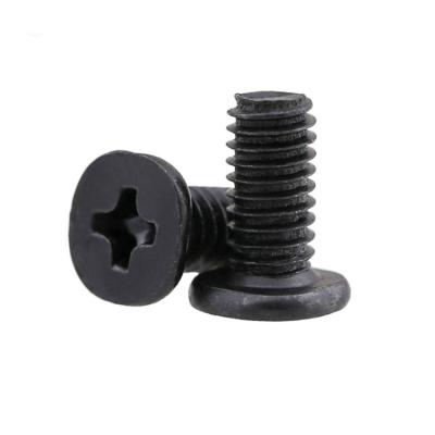 China Matte Black Galvanized Micro Screw Machine Screws for sale