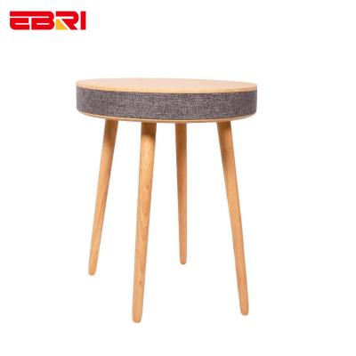 China Ebri Convertible Smart Home Furniture Radio Charging USB QI Tooth Speaker Blue Coffee Table for sale