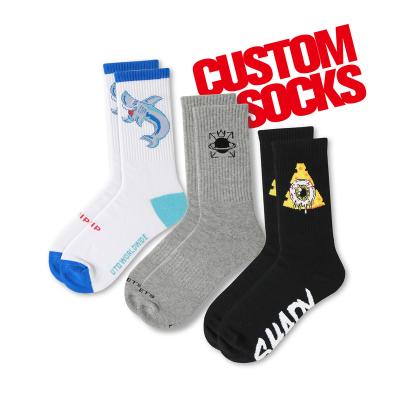 China Free Design & Mockup Bamboo Cotton Logo Mens QUICK DRY Custom Socks for sale