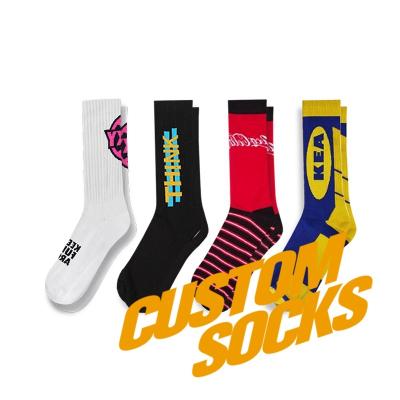 China QUICK DRY custom men's crew free socks no minimum design and mockup cotton bamboo custom design socks for sale