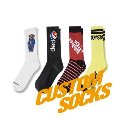 China Free Design & Mockup QUICK DRY Custom Cotton Bamboo Crew Socks For Men Custom Logo OEM Socks for sale