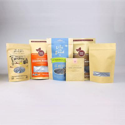 China Disposable Brown Kraft Paper Bags No Printing Stand Up Pouch Factory Wholesale Stand Up Pouch Manufacturer for sale