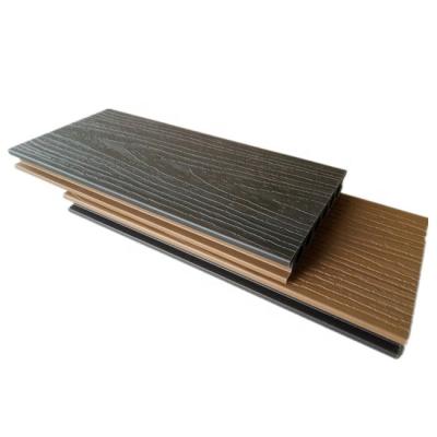 China Less fade deep wood grain wpc co-extruded decking/waterproof wpc co-extruded decking board for outdoor for sale