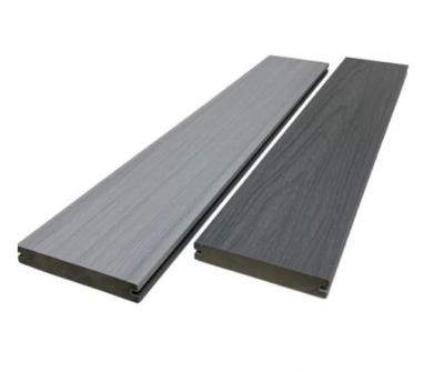 China Fully tecnology new wooden scratch coextrusion plastic composite solid decking protection for swimming pool cavity panel for sale