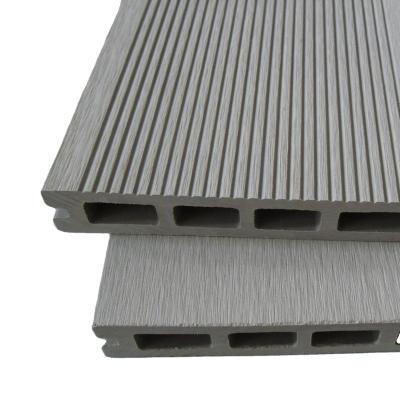 China Outdoor Hollow Wood Scratch WPC Floor Deck Board wpc Fully Compound Decking Protection for sale