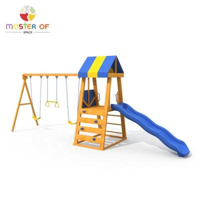 China 3 Years+ Kids Outdoor Playground Wooden Garden Swing Set For Sale W01D179 for sale