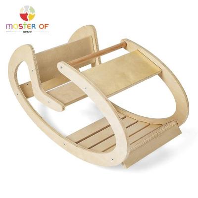 China 3 Years+ Handmade Children's Natural Wooden Balance Rocker To Rock W01F045 for sale