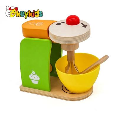 China 3 Years+ Pretend Play Kitchen Mixer Set Wooden Toy Mixer For Kids W10D209 for sale