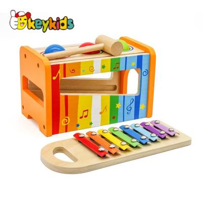 China 1 Years+ On Sale Children Hammer And Tap Bench Wooden Musical Toy With Xylophone W07C068 for sale