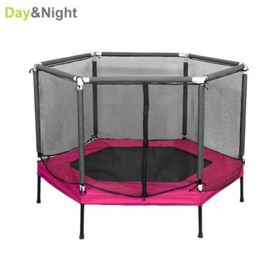 China With Protective Net Trampoline Combined With Safety Net Baby Fitness Mini Trampoline Equipment M01A013 for sale