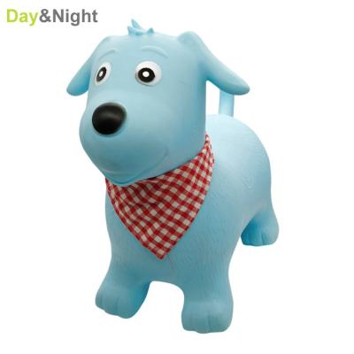 China Inflatable Bouncer Inflatable Plush Dog Riding Toy Kids Hopping Hopping Animal Toys For Sale P16D007A for sale