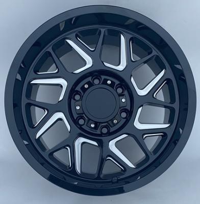 China 17 inch deep flat aluminum 6 holes milled lip alloy wheels rims fit for toyota land prado crusier for sale