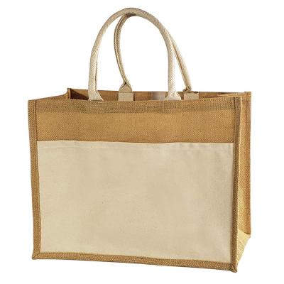 China Factory Direct Supply Eco Friendly Custom Handled Packaging Jute Shopping Bags for sale