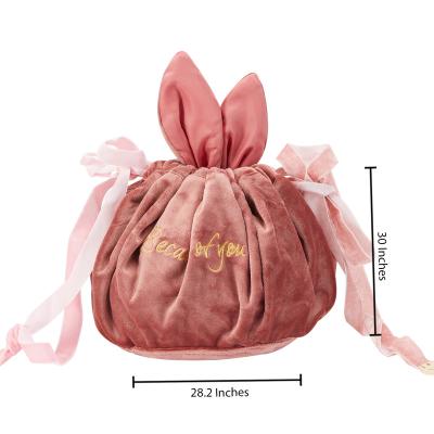 China The Other 2021 Cosmetic Bag Wholesale Bunny Shape Travel Makeup Bag Cute for sale