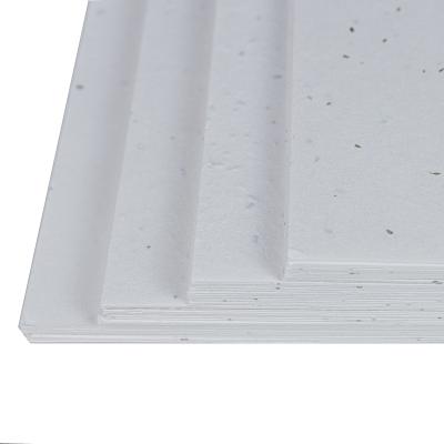 China A4 Biodegradable Environmental friendly handmade implantable seed paper and flower seed paper, 250gsm implantable seeded paper for sale