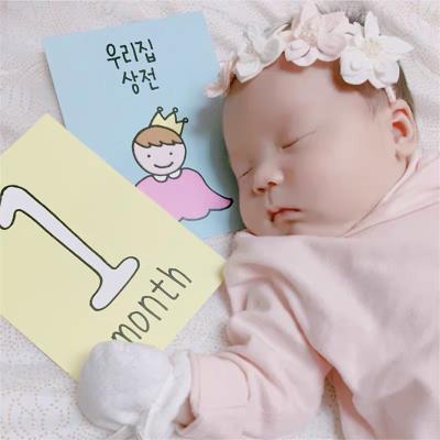 China Custom Baby Boy Girl Milestone Cards Europe Monthly Baby Milestone Card Bundle My First Day Milestone Cards for Newborn Photography for sale