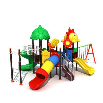 China Plastic PE China Child Safety Swing Slide Set Resistant Sunlight Guard Outdoor Playground for sale