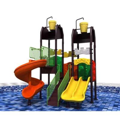 China Plastic Material PE LLDPE Slide Set Cheap Outdoor Kids Water Playground For Kids And Adults Durable for sale