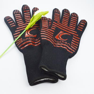 China High Quality Silicone Heat Resistant Gloves Heat Resistant Gloves For BBQ Grill Gloves for sale