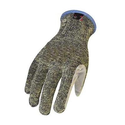 China Anti-cut Safety Work Glove Cow Split Leather Palm Cut Resistance Leather Palm Cut 5 Cut Safety Gloves Anti Cut Gloves Garden Gloves for sale