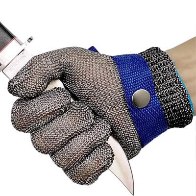 China Butcher Stainless Steel Glove Chainmail Gloves Mesh Gloves Stainless Steel Butcher Wire Work Glove Stainless Steel for sale