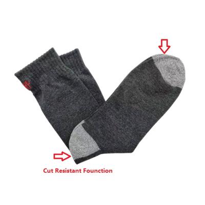 China High Quality 5 Cut Levels Cut Resistant Custom Tube Anti Sock Knitted Cut Resistant Socks for sale