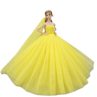 China Soft Toy New Arrival Wedding blythe barbie doll dress barbie doll clothes for 12 inch dolls for sale