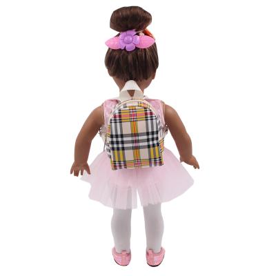 China Wholesale 18 Inch Doll Backpack Doll Bag Girl Bag Soft Fashion Toy 12 Colors Doll Accessories for sale