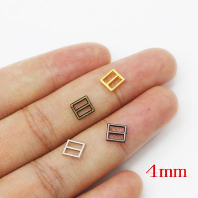 China Play/Homeschooling/Decor 4mm Tiny Buckles in 4 Colors Buckles for Doll Clothes Shoes Belt Craft Doll Sewing Accessories for sale