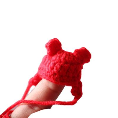 China Soft Toy Knit Bear Hat for Cloth or Waldorf Dolls Teddy Bear Hat for Dollhouse1/12 for sale