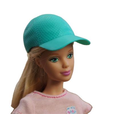 China Toy High Quality Mix Style Soft Colorful Barbie Doll Hats Baseball Hat Assorted Doll Hats For Barbie Doll for sale