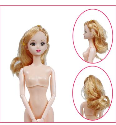 China Wholesale Toy Soft 3 Point BJD 12 Long Hair Barbie Doll Body Common Body 11-12 Inch for sale