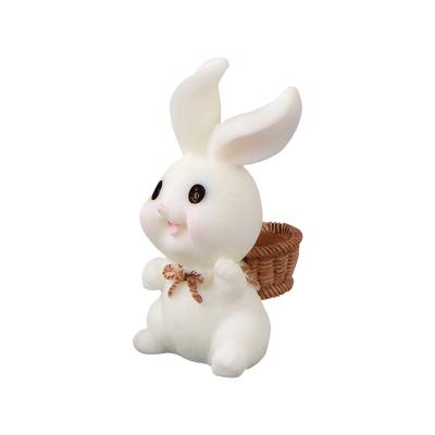 China Miniature Mini Toy Mini Resin Dolls Farm Animal Rabbit for Fairy Garden and Dollhouse for sale