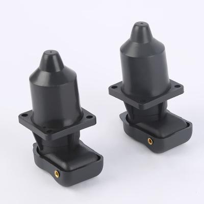 China Trailer Truck Used 4 Socket 3 European Post Mounting Points Female Trailer Plastic Trailer Plug for sale