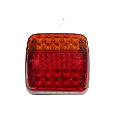 China European Used Trailer Truck LED Tail Light Small Square Lamp With Rounded Corners For Car for sale