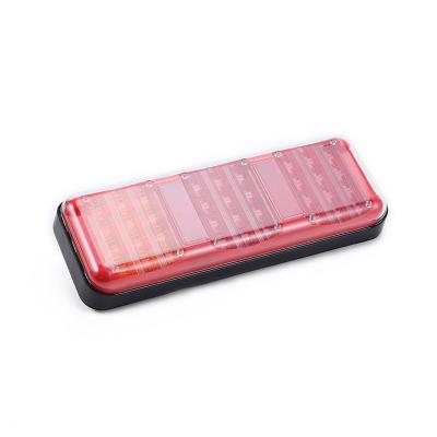 China Used trailer truck stop/turn/tail led truck tail lamp red&orange color led tail lights for trailers for sale