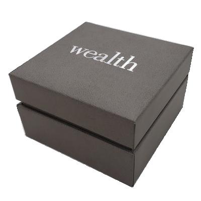 China Display& Wholesale Luxury Custom Logo Jewelry Storage Packaging Velvet Packaging Jewelry Box With Printing Paper for sale