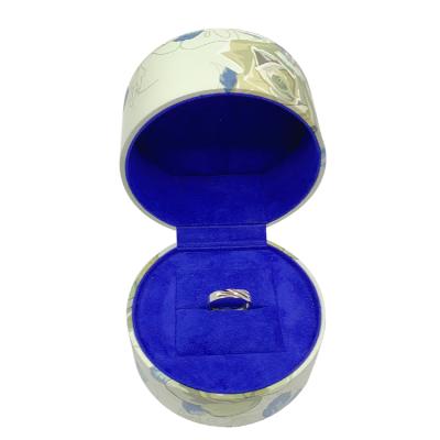 China Plastic Structure Cost-Effective Chuangfu Wholesale Customized Round Packaging Jewelry Ring Box With Custom Logo And Color for sale